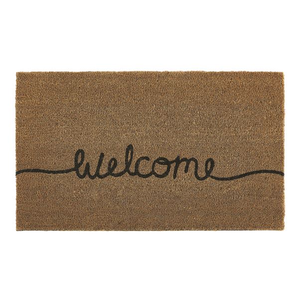 Welcome Coir Doormat - Natural